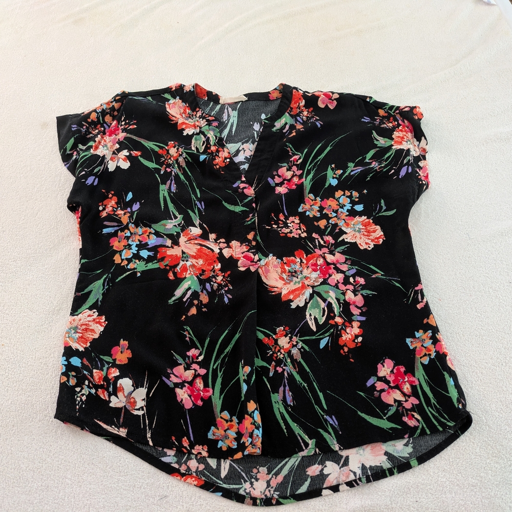 Lovestitch Black Floral Blouse